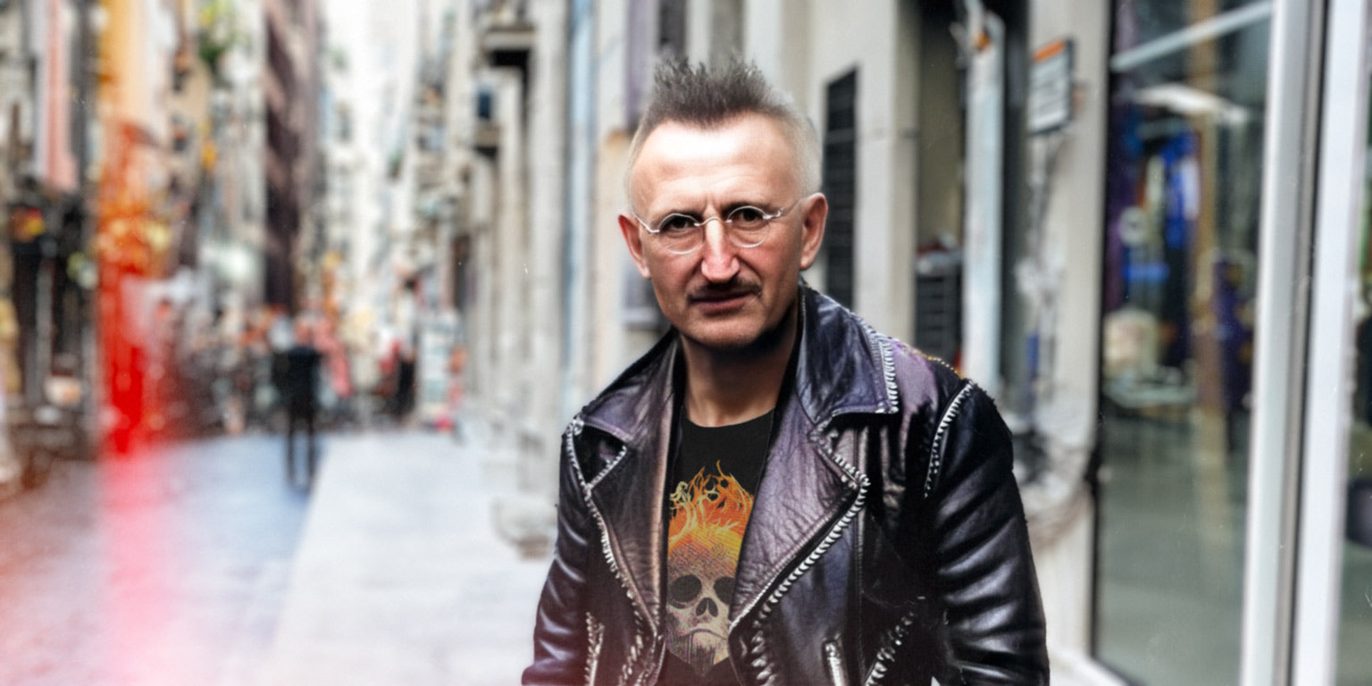 totally not Friedrich Hayek as a punk, but in our minds, this is Hayek. 