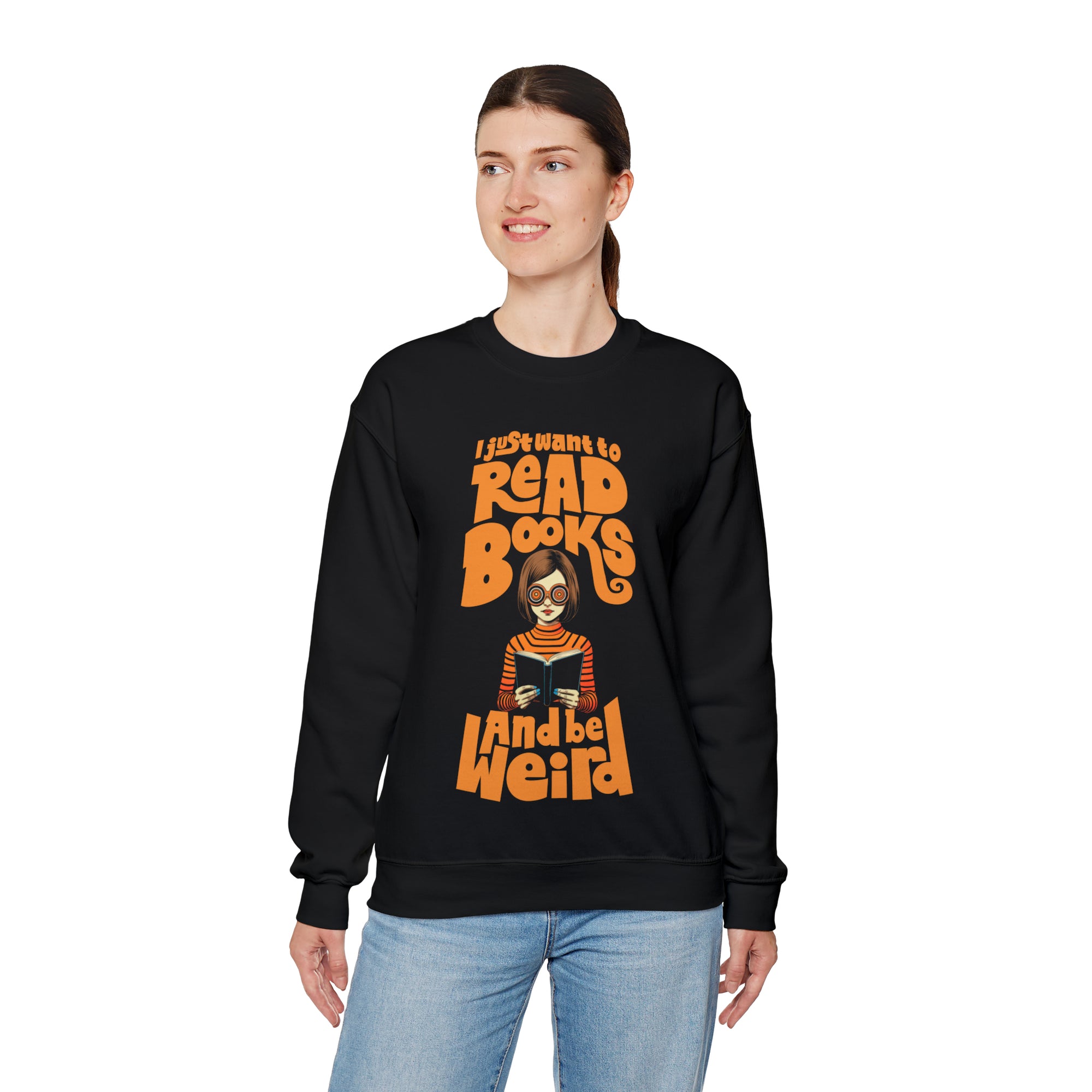 I Just Want To Read Books and Be Weird Crewneck Sweatshirt