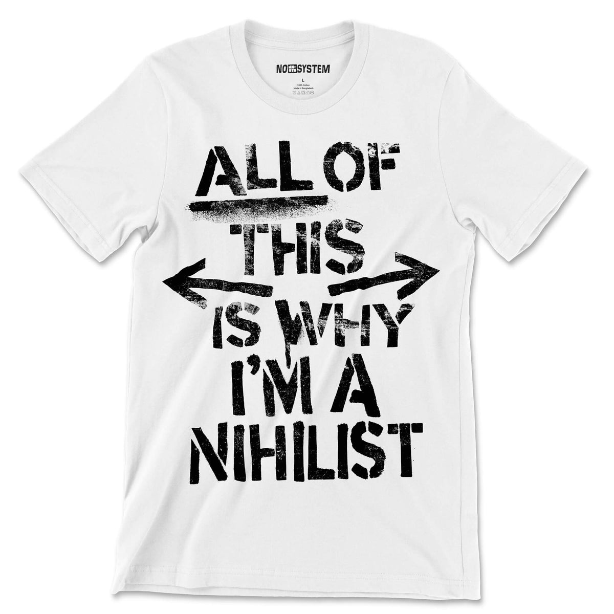 All Of This is Why I&#39;m a Nihilist Crewneck T-shirt
