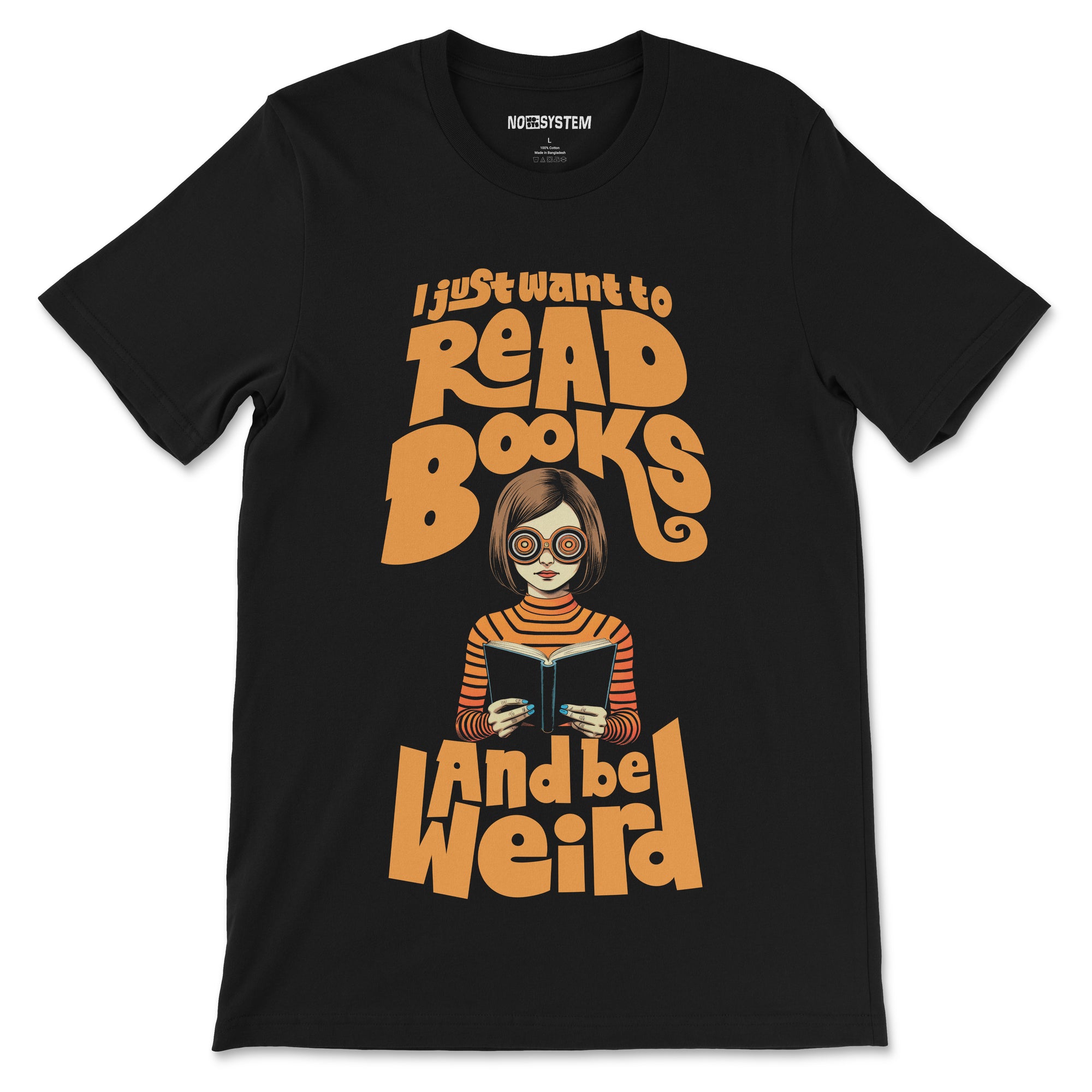 I Just Want To Read Books and Be Weird Crewneck T-shirt