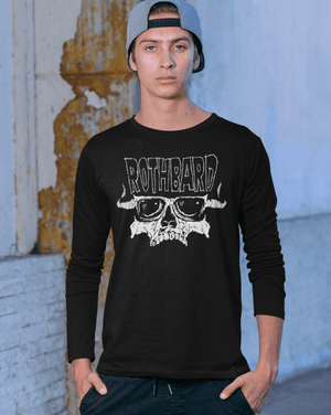 Badasses of Thought and Action: Rothbard Long Sleeve Tee - No System