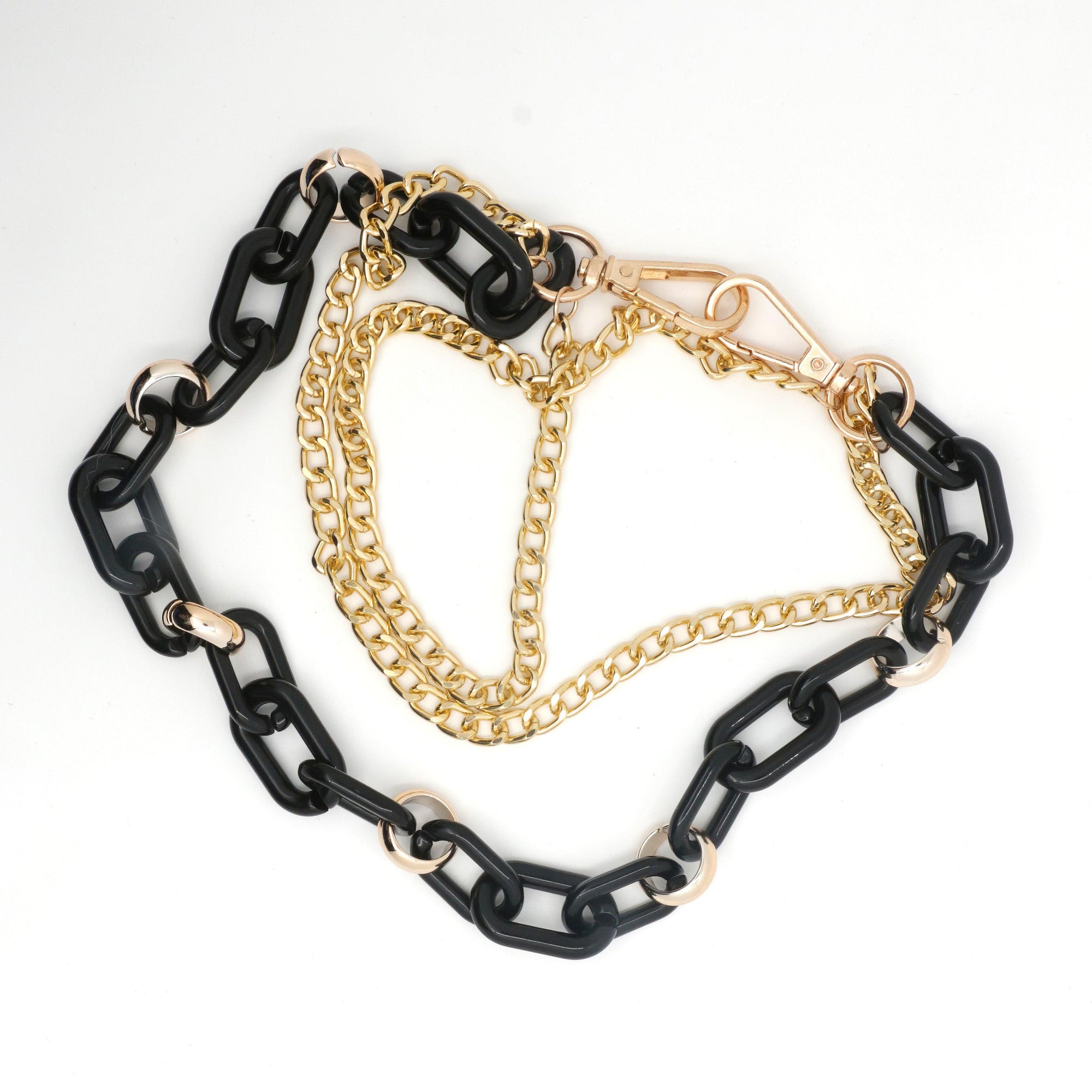 Black and Gold Wallet Chain - No System