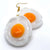 Fried Egg Resin Earrings - No System