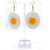 Fried Egg Resin Earrings - No System