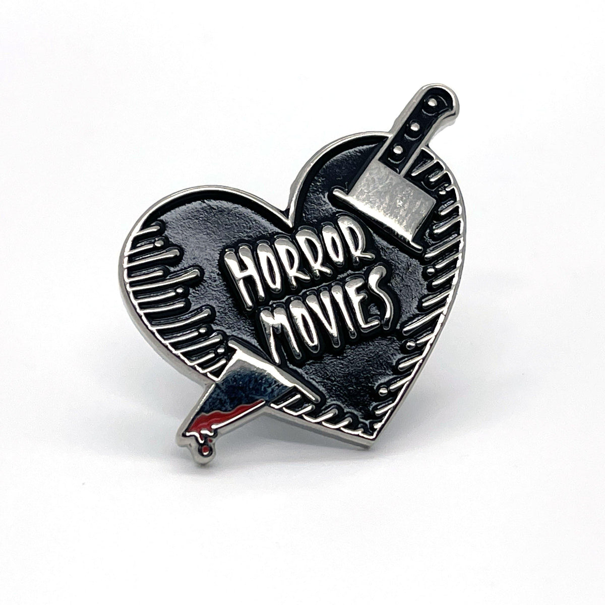 Horror Movie &quot;Knife In The Heart&quot; Enamel Pin - No System