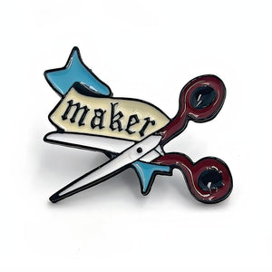 Maker Scissors  Enamel Pin - No System
