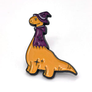 Off To See The Dinosaur Wizard Enamel Pin - No System