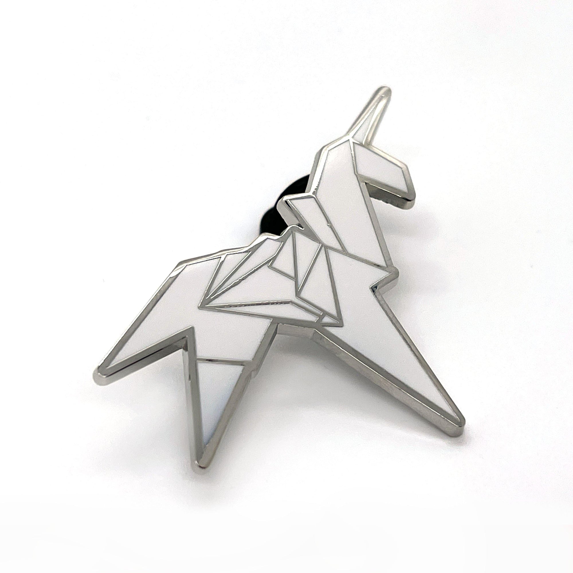 Origami Unicorn Enamel Pin - No System