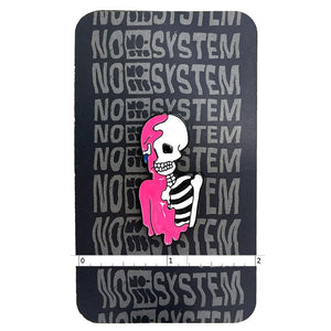 Pink Melting Skeleton Enamel Pin - No System
