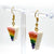 Rainbow Cake Resin Earrings - No System