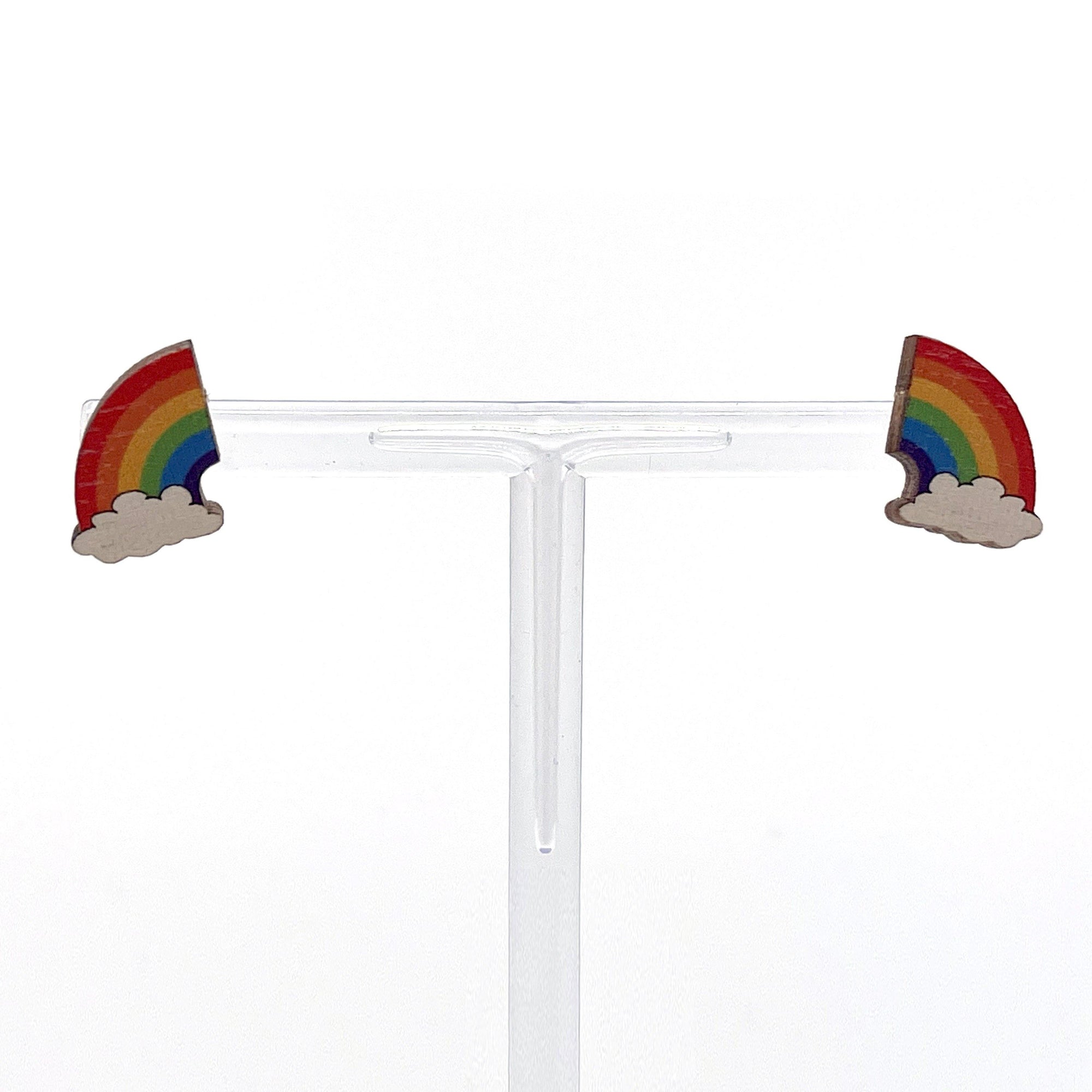 Rainbow Stud Earrings - No System