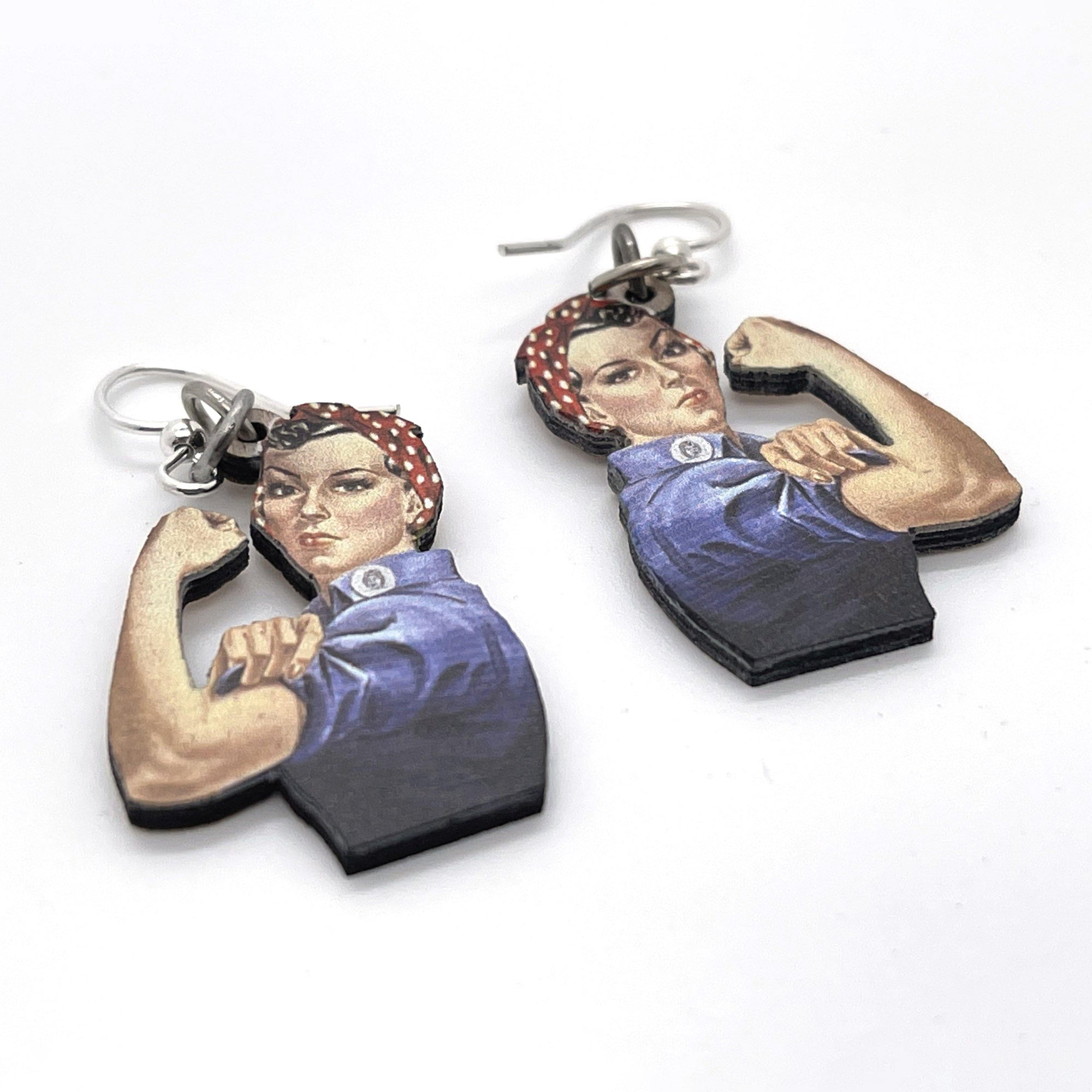 Rosie The Riveter Earrings - No System
