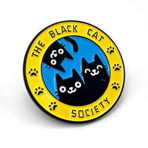 The Black Cat Society Enamel Pin - No System