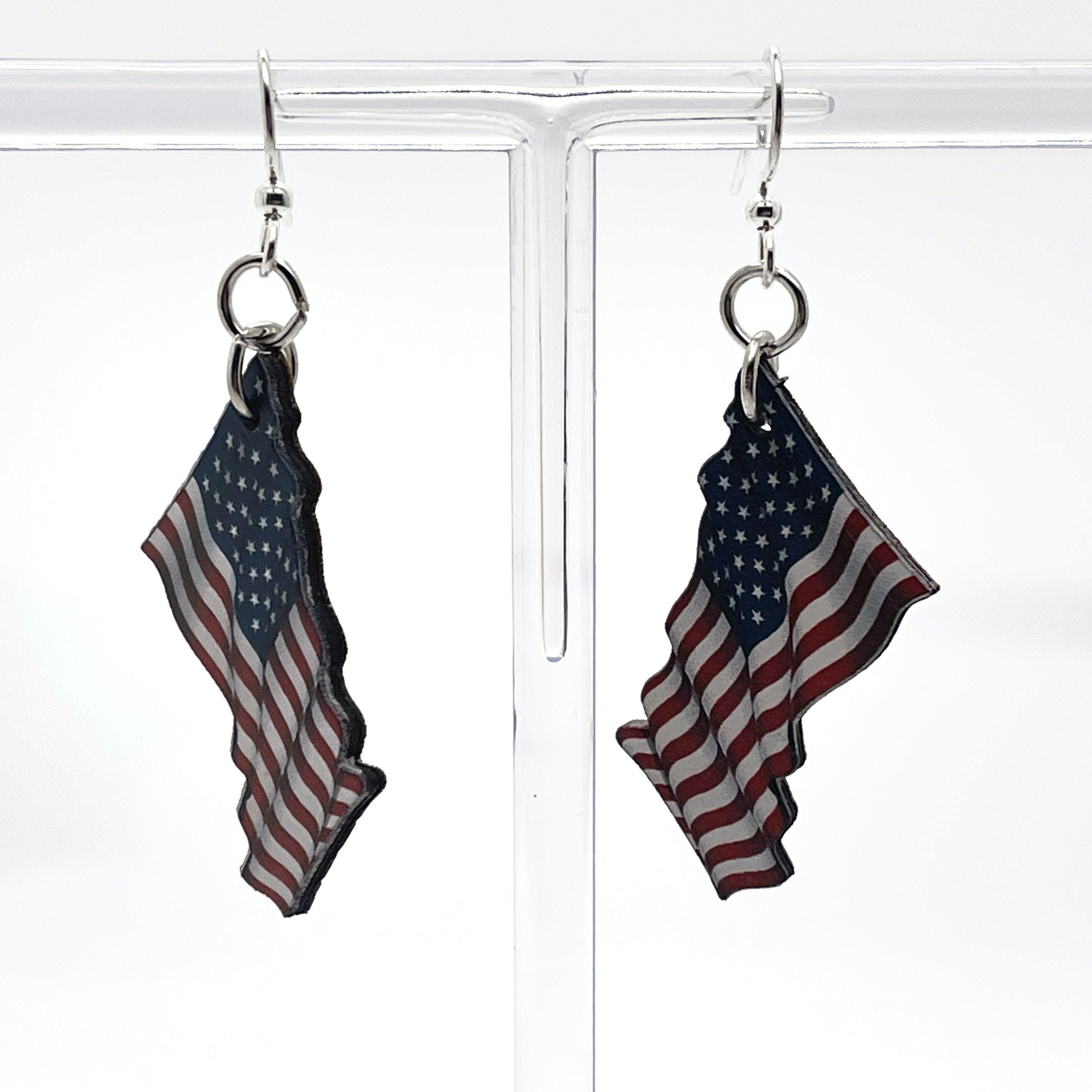 Feiboyy 4Th Of July Acrylic Earrings Patriotic Red White Blue American Flag  Star Dangle Glitter Earrings Independence Memorial Day Jewelry Accessories  For Women Girls Gift - Walmart.com